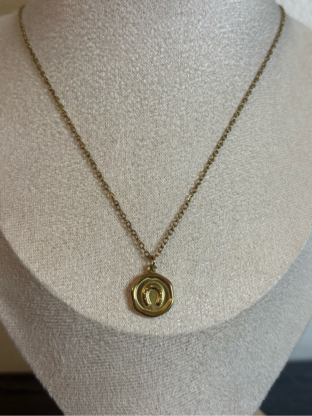 Handmade Gold Horseshoe Necklace | Waterproof & Tarnish Resistant